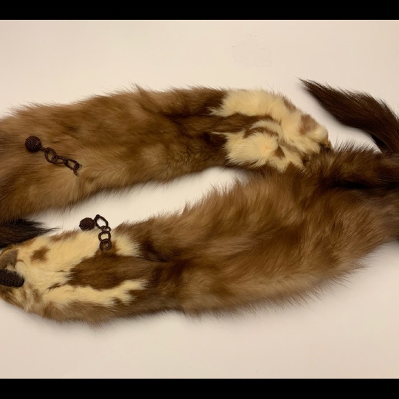 Mink fur stole scraf - Picture 2 of 4